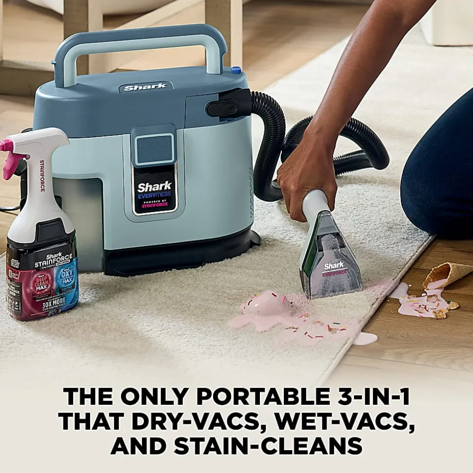 Shark EveryMess Corded Portable Wet/Dry Vac And Stain Remover, Blue, Total Qty 1