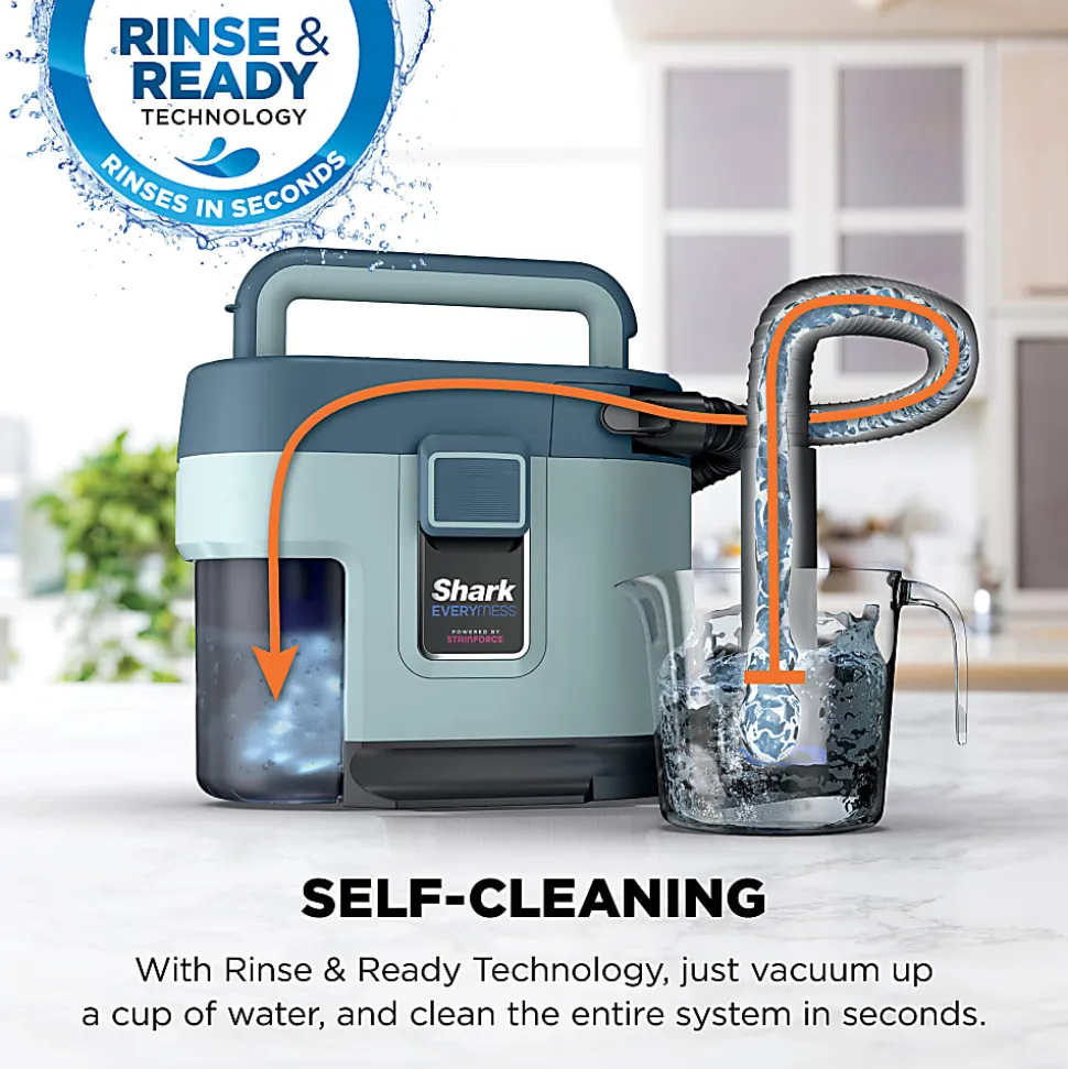 Shark EveryMess Corded Portable Wet/Dry Vac And Stain Remover, Blue, Total Qty 1