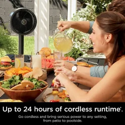 Shark FlexBreeze Outdoor & Indoor Fan With InstaCool Misting Attachment, Dark Gray, Total Qty 1