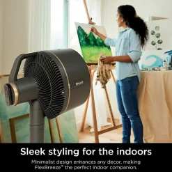 Shark FlexBreeze Outdoor & Indoor Fan With InstaCool Misting Attachment, Dark Gray, Total Qty 1