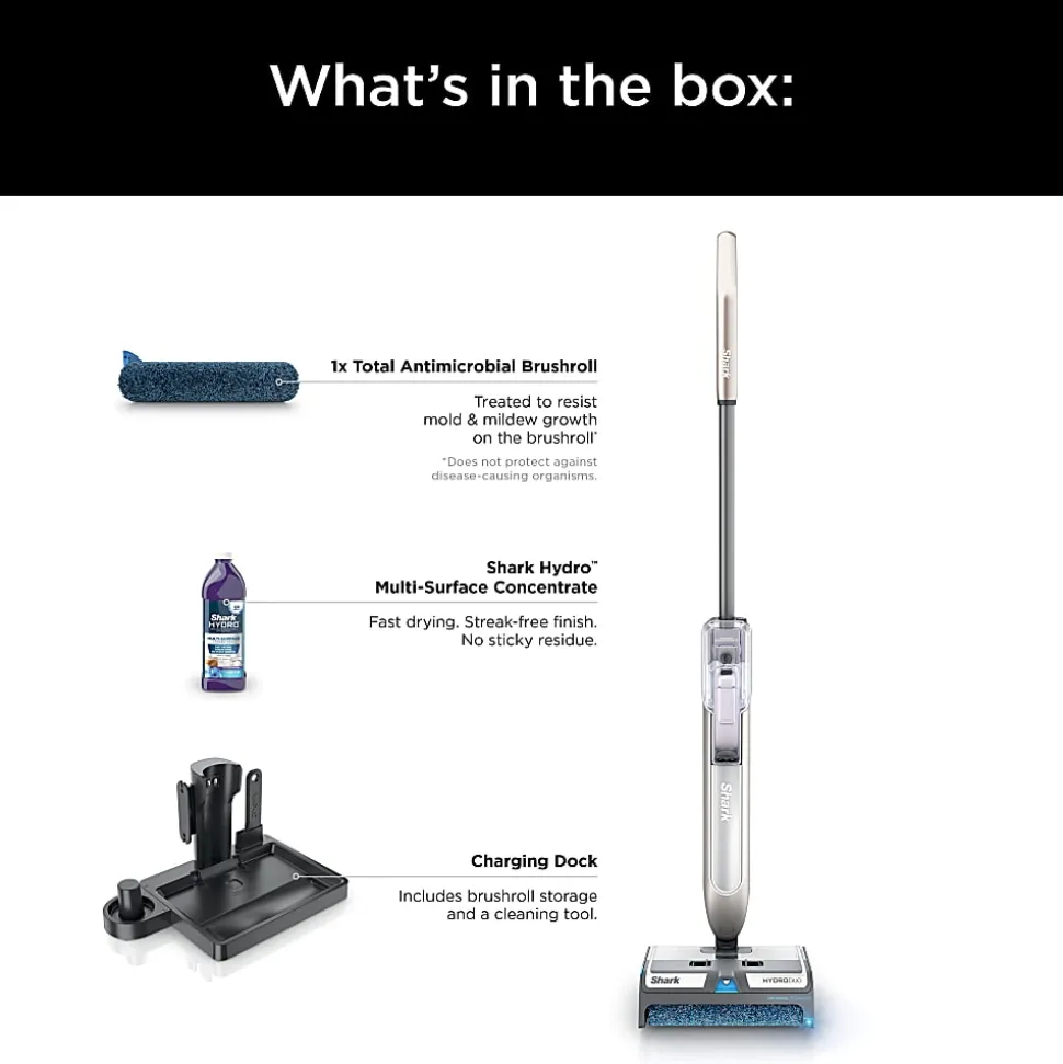 Shark HydroDuo Cordless Wet/Dry Hard Floor Cleaner, Stone Metallic, Total Qty 1