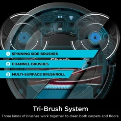 Shark ION Robot Vacuum R75 With Wi-Fi, Gray, Total Qty 1