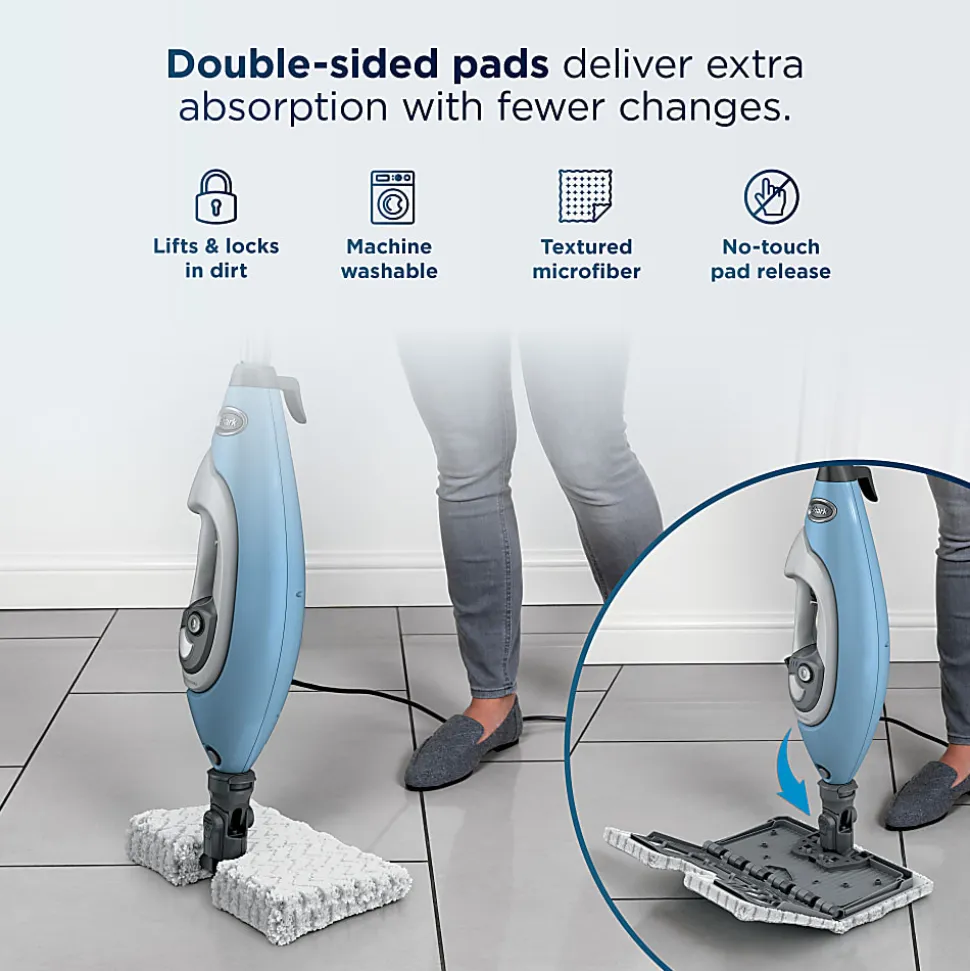 Shark Lift-Away 5-in-1 Steam Mop With Detachable Handheld Steamer, Blue, Total Qty 1