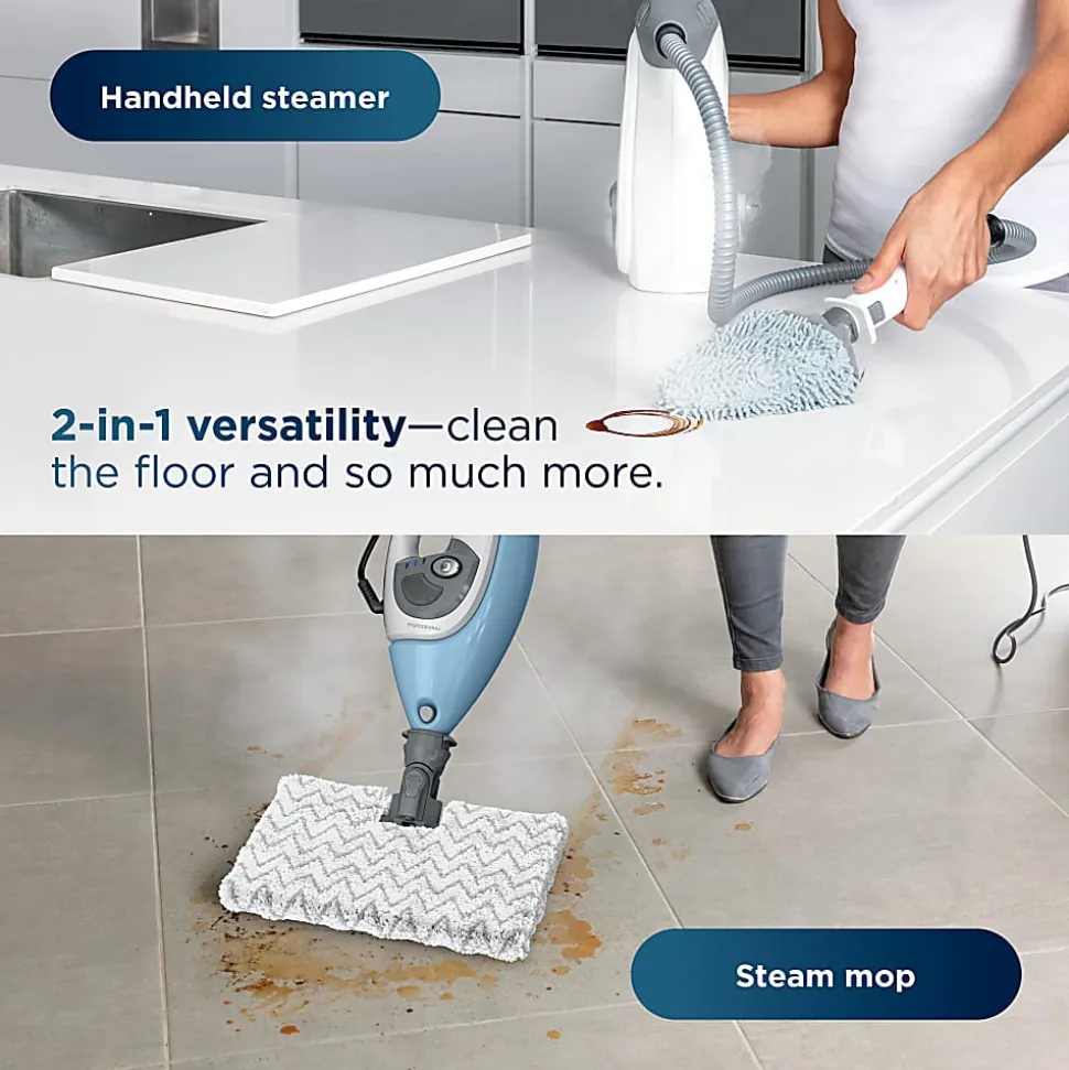 Shark Lift-Away 5-in-1 Steam Mop With Detachable Handheld Steamer, Blue, Total Qty 1