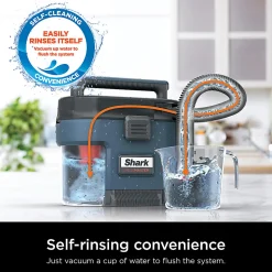 Shark MessMaster Portable Wet/Dry Vacuum, Burnt Ashes, Total Qty 1