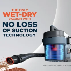 Shark MessMaster Portable Wet/Dry Vacuum, Burnt Ashes, Total Qty 1