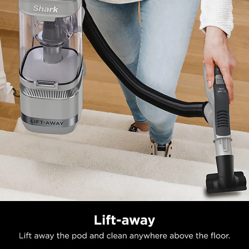 Shark Navigator Lift-Away Refresh Base Model Upright Vacuum, 0.38 Gallons, White, Total Quantity 1