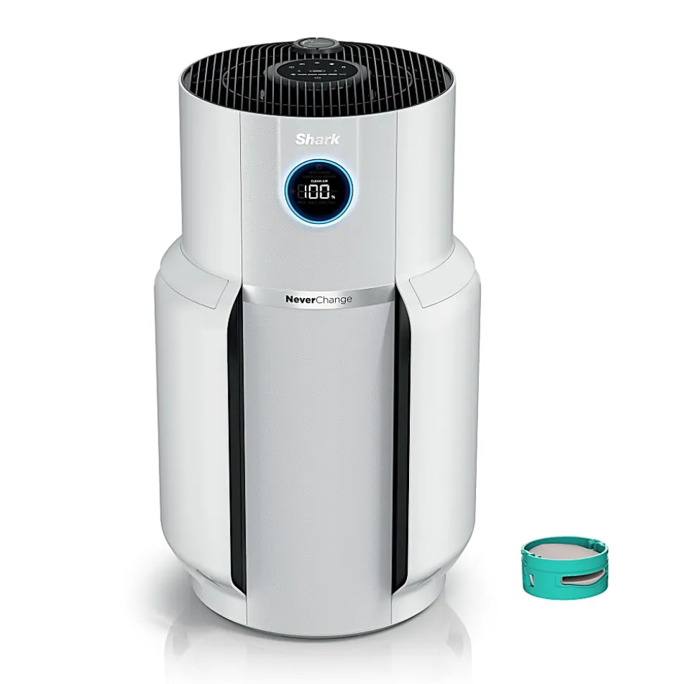 Shark NeverChange Air Purifier MAX, 1,400 Sq. Ft., White, Total Qty 1