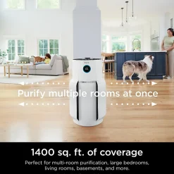 Shark NeverChange Air Purifier MAX, 1,400 Sq. Ft., White, Total Qty 1