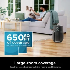 Shark Never Change Air Purifier MAX, 650 Sq. Ft., Charcoal Gray, Total Qty 1