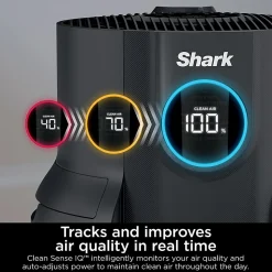 Shark Never Change Air Purifier MAX, 650 Sq. Ft., Charcoal Gray, Total Qty 1