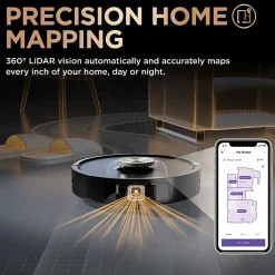 Shark PowerDetect 2-in-1 Robot Vacuum And Mop With NeverTouch Pro Base, Black, Total Qty 1
