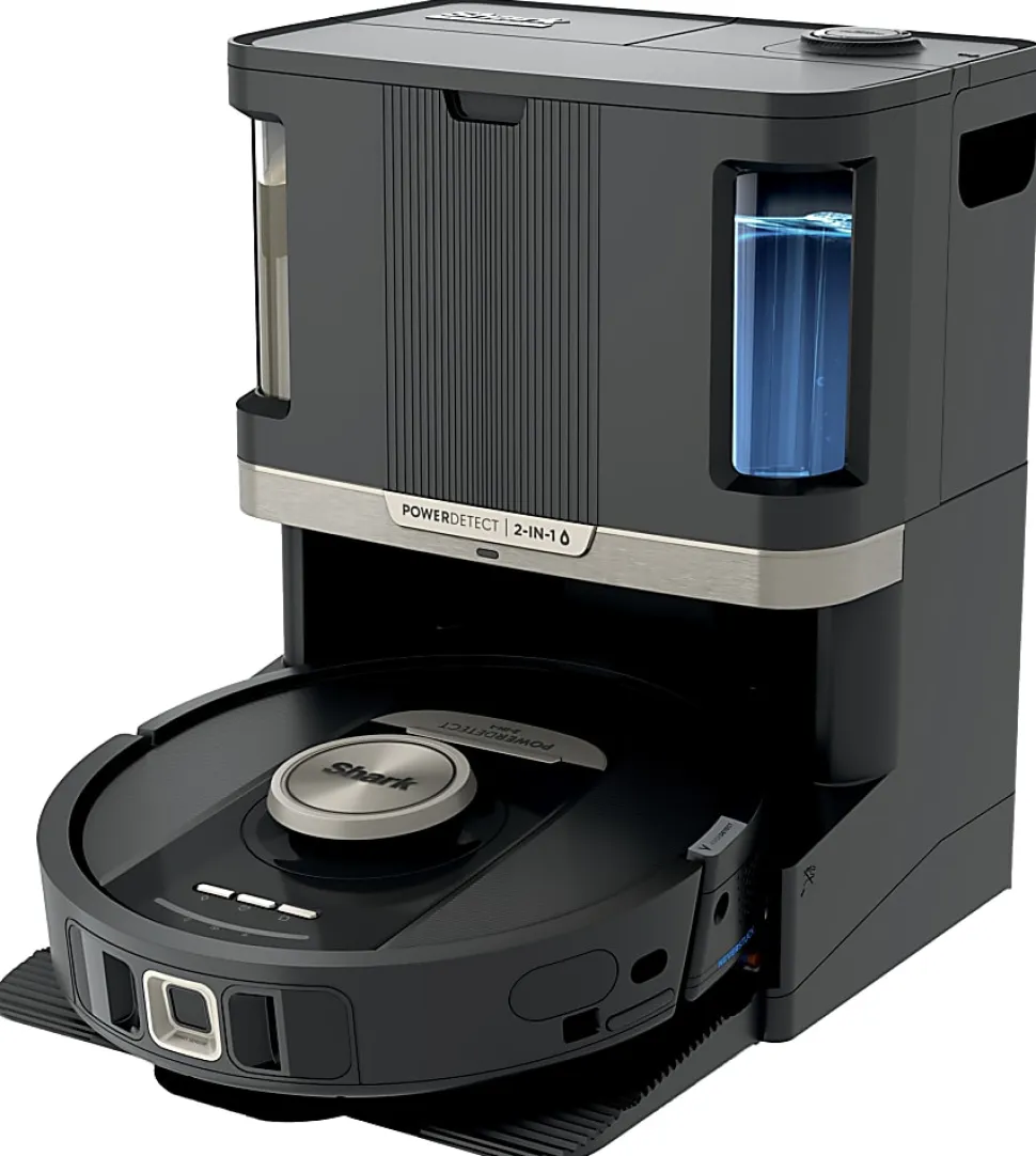 Shark PowerDetect 2-in-1 Robot Vacuum And Mop With NeverTouch Pro Base, Black, Total Qty 1