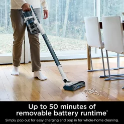 Shark PowerPro Pet Cordless Stick Vacuum, Blue/White, Total Qty 1