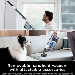 Shark PowerPro Pet Cordless Stick Vacuum, Blue/White, Total Qty 1