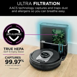 Shark RV2502AE AI Ultra Robot Self-Empty Vacuum, Black