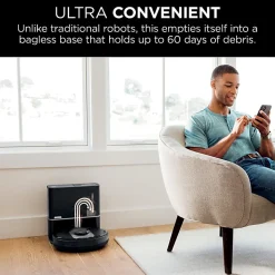 Shark RV2502AE AI Ultra Robot Self-Empty Vacuum, Black