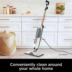 Shark SteamSpot Steam Mop With Steam Blaster, White/Copper, Total Qty 1