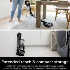 Shark Stratos Cordless Vacuum With Clean Sense IQ And Odor Neutralizer, Ash Purple, Total Qty 1