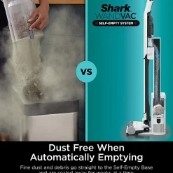 Shark Wandvac Cordless Self-Empty System Vacuum With HEPA, White, Total Qty 1