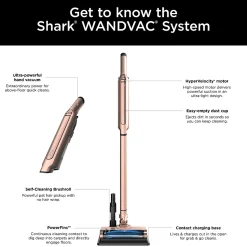 Shark WANDVAC System Pet Cordless Stick Vacuum, Rose Gold, Total Qty 1