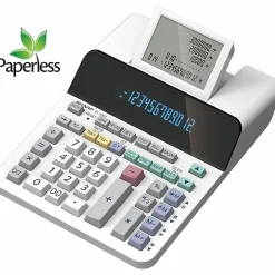 Sharp® EL-1901 Digital Printing Calculator, White
