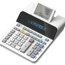 Sharp® EL-1901 Digital Printing Calculator, White