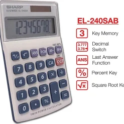 Sharp EL-240SAB Handheld Calculator