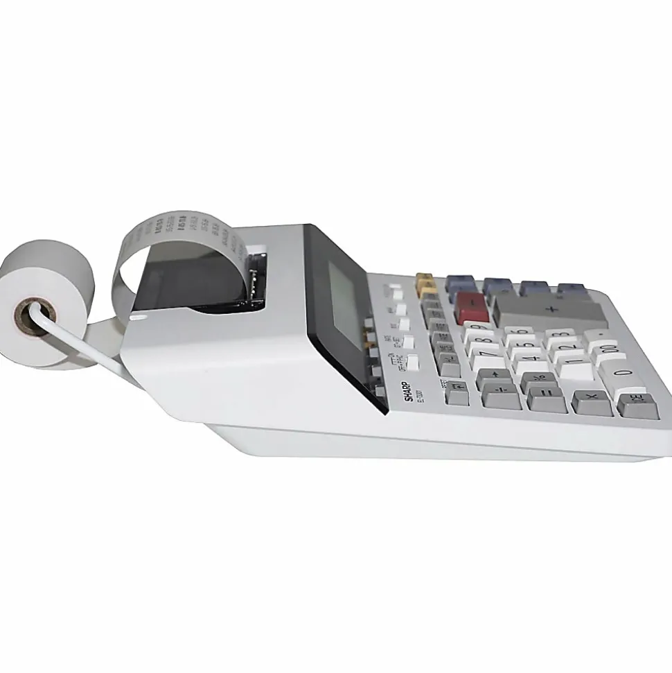 Sharp ELT3301 12-Digit Thermal Printing Calculator - 8.0 LPS - Backlit LCD - 15 mm Digit Size - AC Power - ELT3301