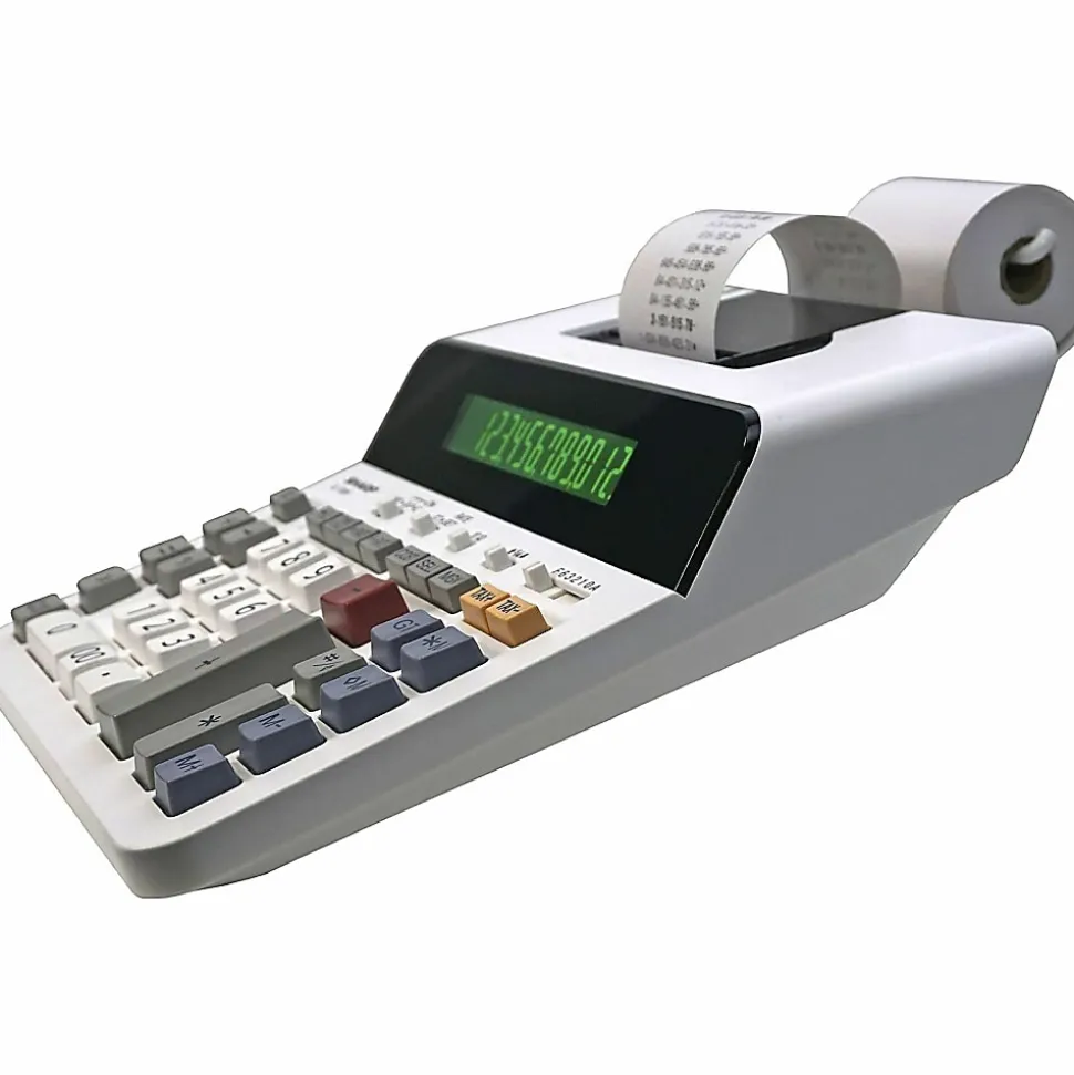 Sharp ELT3301 12-Digit Thermal Printing Calculator - 8.0 LPS - Backlit LCD - 15 mm Digit Size - AC Power - ELT3301