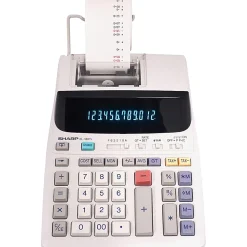 Sharp® EL-1801V 12-Digit Printing Calculator