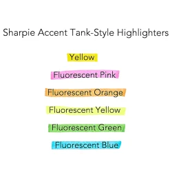 Sharpie® Accent® Highlighters, Fluorescent Green, Pack Of 12