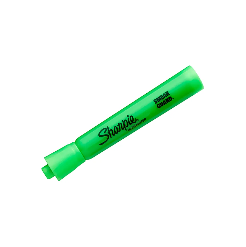 Sharpie® Accent® Highlighters, Fluorescent Green, Pack Of 12