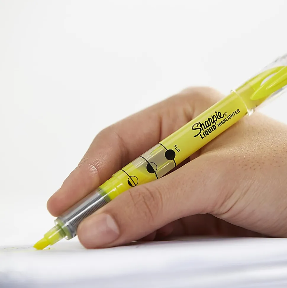 Sharpie® Accent® Liquid Highlighters, Yellow, Pack Of 5