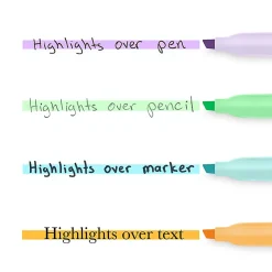 Sharpie® Accent Pocket Highlighters, Chisel Tip, Assorted Barrels, Assorted Mild Pastel Ink, Pack Of 6 Highlighters