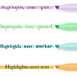 Sharpie® Accent Pocket Highlighters, Chisel Tip, Assorted Barrels, Assorted Mild Pastel Ink, Pack Of 6 Highlighters