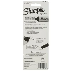 Sharpie® Clear View® Highlighter Stick, Chisel Point, Yellow, Pack Of 3