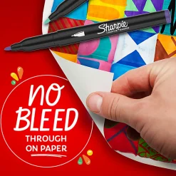 Sharpie Creative Markers, Earth Tones, Water-Based Acrylic Paint Markers, Fine Tip, 5 Count