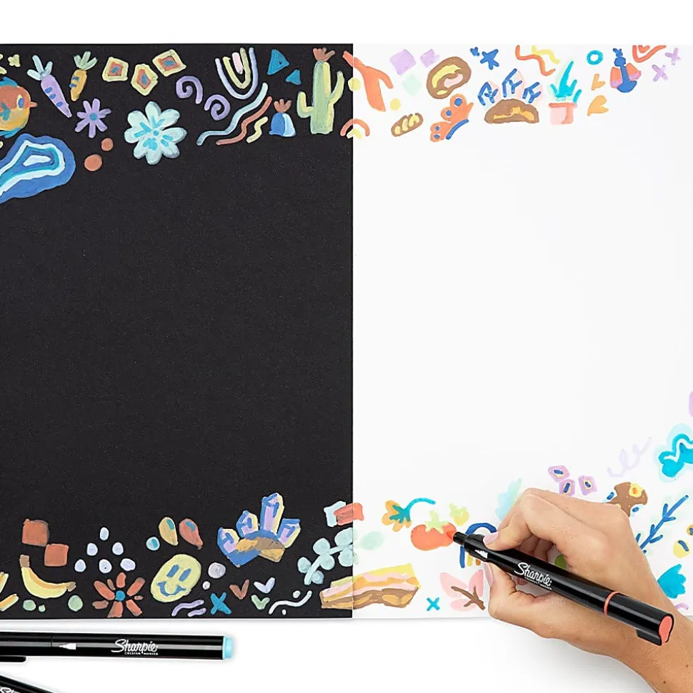 Sharpie Creative Marker, Water-Based Acrylic Marker, Bullet Tip 10ct Holiday Set