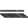 Sharpie® Fine-Point Pens, Fine Point, 0.4 mm, Black Barrels, Black Ink, Pack Of 4