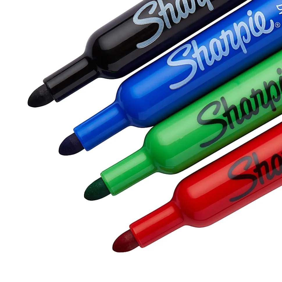 Sharpie® Flip Chart™ Markers, Bullet Point, Assorted Colors, Pack Of 4