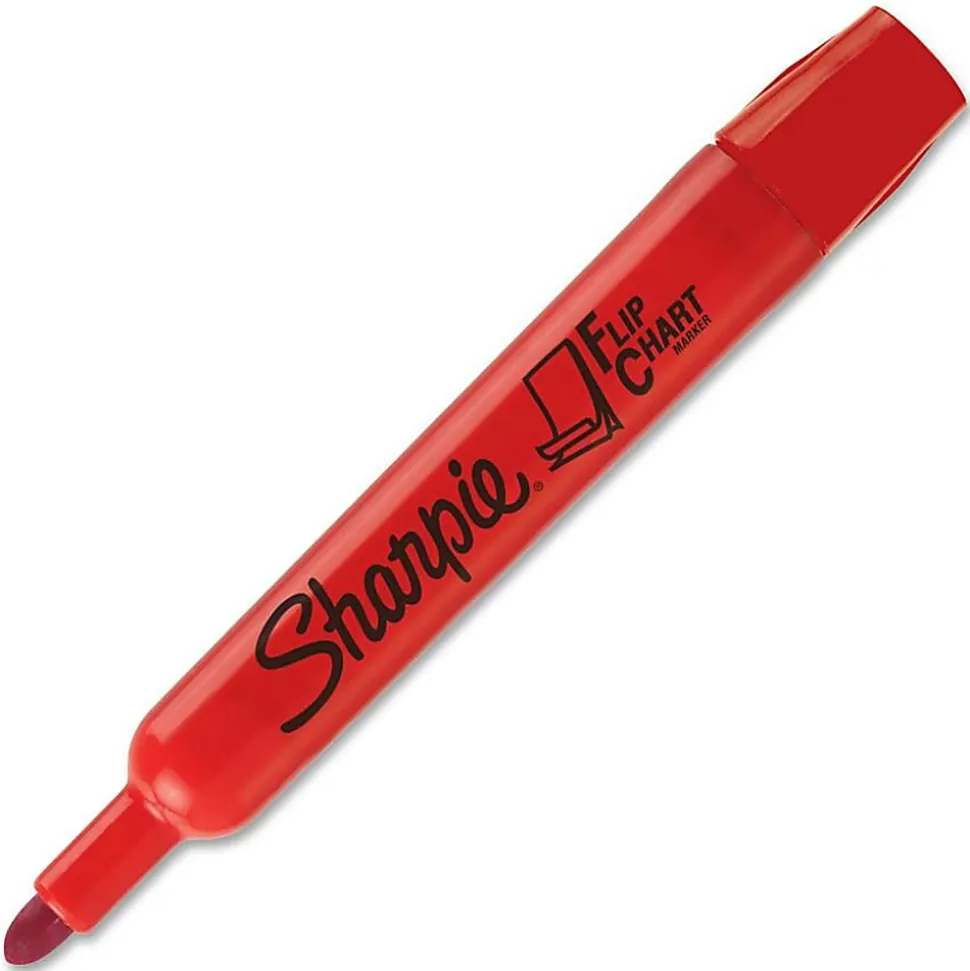 Sharpie® Flip Chart™ Markers, Bullet Point, Assorted Colors, Pack Of 4