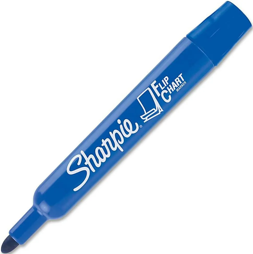 Sharpie® Flip Chart™ Markers, Bullet Point, Assorted Colors, Pack Of 4