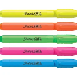 Sharpie® Gel Highlighters, Bullet Tip, Assorted Colors, 5 Count