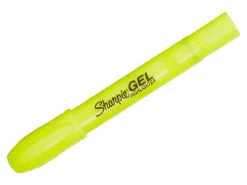 Sharpie® Gel Highlighters, Bullet Tip, Fluorescent Yellow, 3 Count