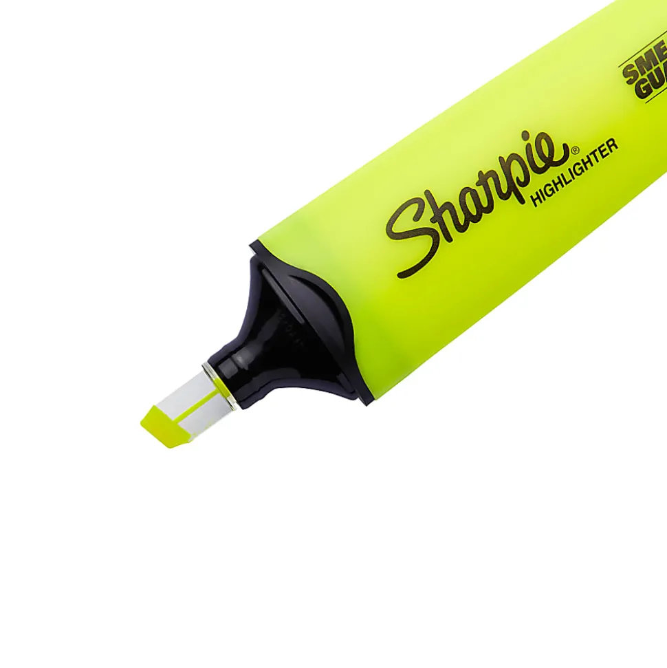 Sharpie Highlighter, Clear View Highlighter with See-Through Chisel Tip, Tank Highlighter, Assorted, 8 Count
