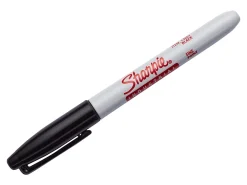 Sharpie® Industrial Permanent Markers, Fine Point, Black, Pack Of 12
