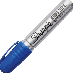 Sharpie® King-Size™ Permanent Markers, Blue, 12/Pack