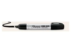 Sharpie® King-Size™ Permanent Markers, Black, Pack Of 12