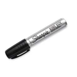 Sharpie® King-Size™ Permanent Markers, Black, Pack Of 12
